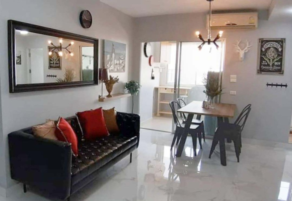 For RentCondoOnnut, Udomsuk : City Home Sukhumvit 2Bedrooms with fully furnished + City view (near BTS Udomsuk, Udomsuk Market, True Digital Park, Anglo Singapore Intl School)