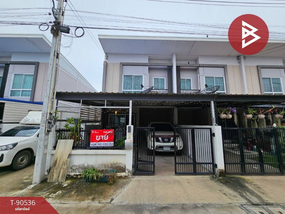 For SaleTownhousePattaya, Bangsaen, Chonburi : Townhouse for sale The Valley Village, Amata-Phan Thong, Chonburi, ready to move in.