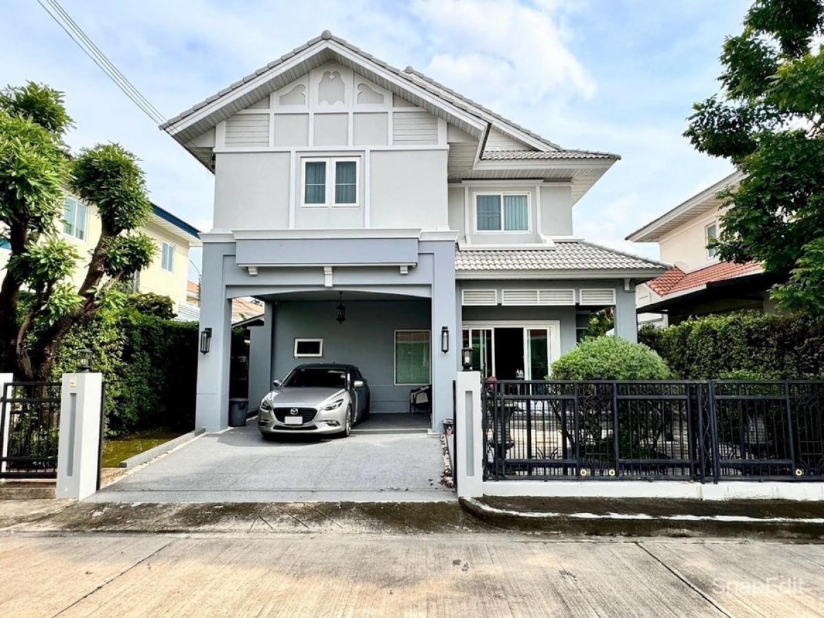 For SaleHouseLadkrabang, Suwannaphum Airport : Single house for sale, Perfect Place Sukhumvit 77 - Suvarnabhumi, 3 bedrooms, 3 bathrooms, very beautiful.