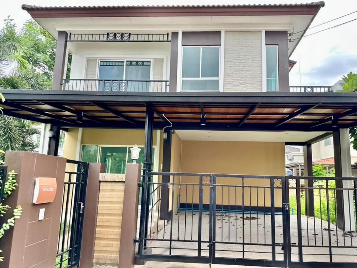 For SaleHousePathum Thani,Rangsit, Thammasat : Phassorn Prestige Rangsit-Klong 2, single house, large area, 61.7 sq m, very cheap price