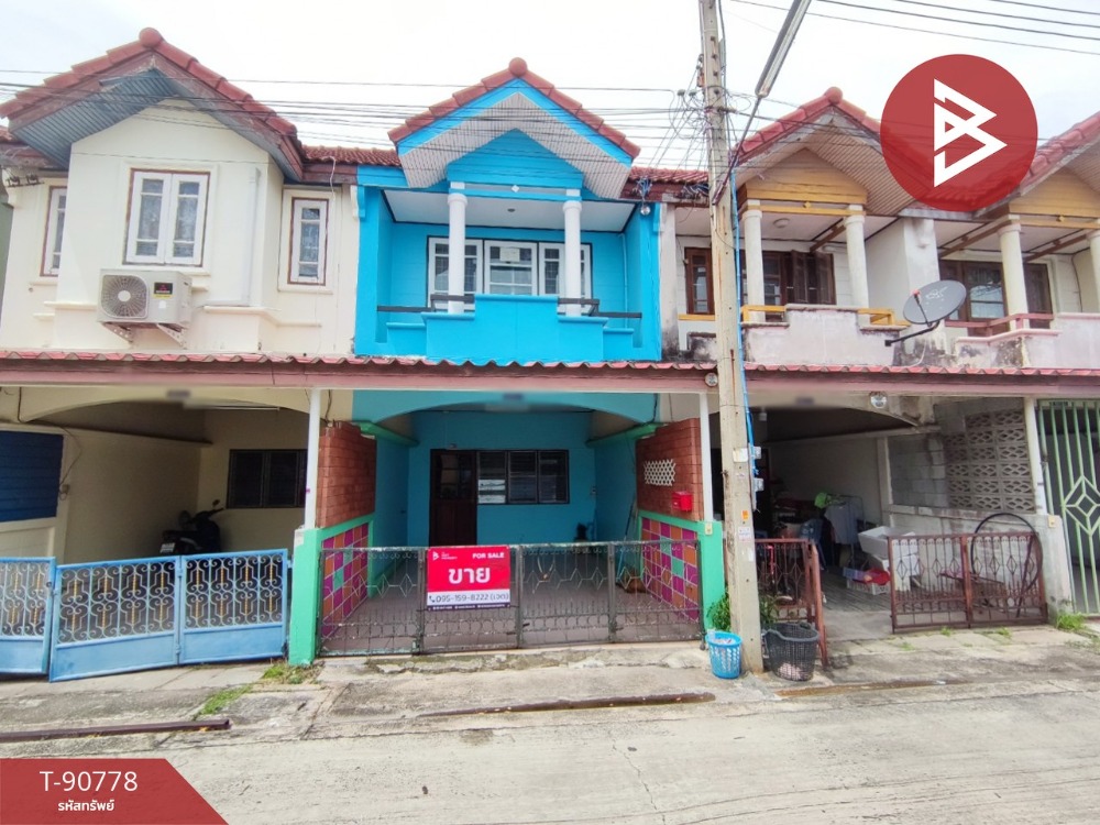 For SaleTownhousePattaya, Bangsaen, Chonburi : Townhouse for sale, 2 floors, Pratana Village 3, Samet, Chonburi