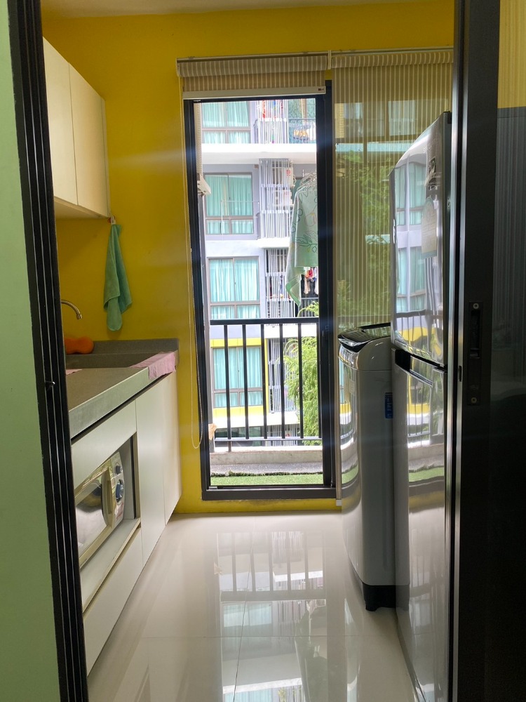 For RentCondoOnnut, Udomsuk : 🩷🌈For rent 🧸🌳icondo Sukhumvit 103 🌷🧸Size 34 sq m, 3rd floor, Building A, 1 bedroom, 1 bathroom, garden view 🪧Price 8,000 baht (ready to move in)