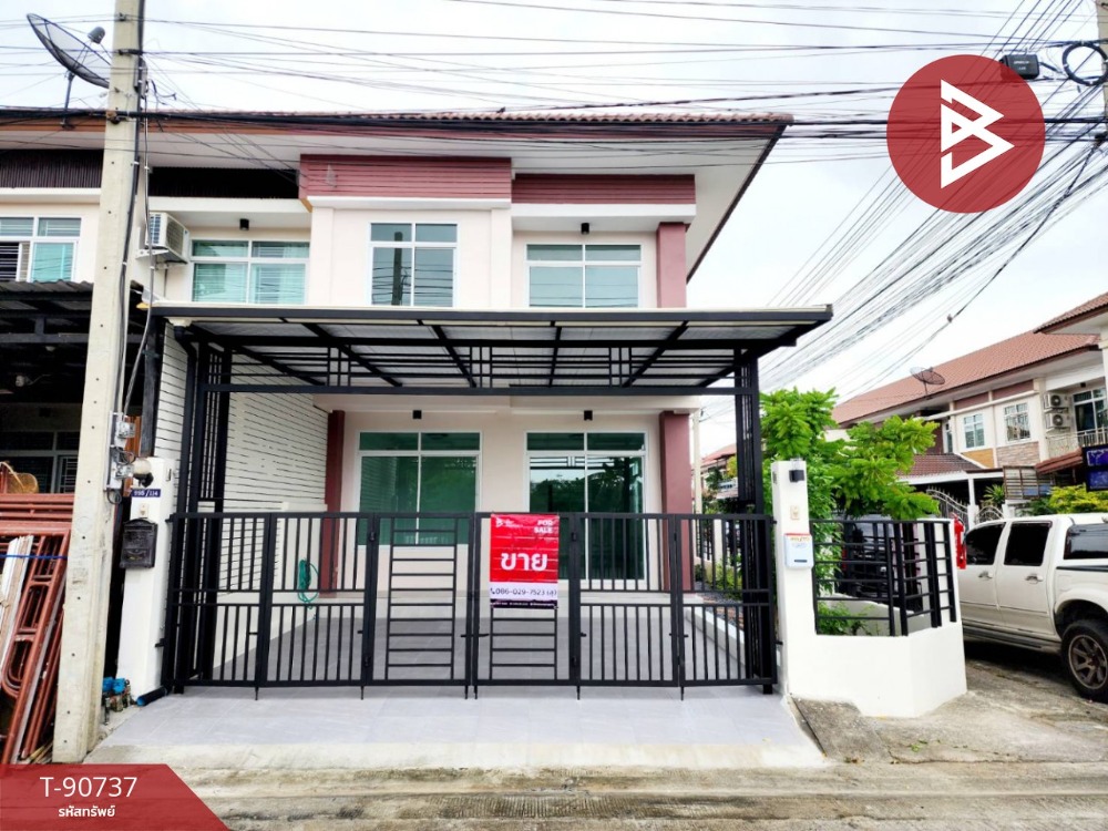 For SaleTownhouseSamut Prakan,Samrong : Townhouse for sale, Traphrungreung City Village, Taibanmai, Samut Prakan, ready to move in