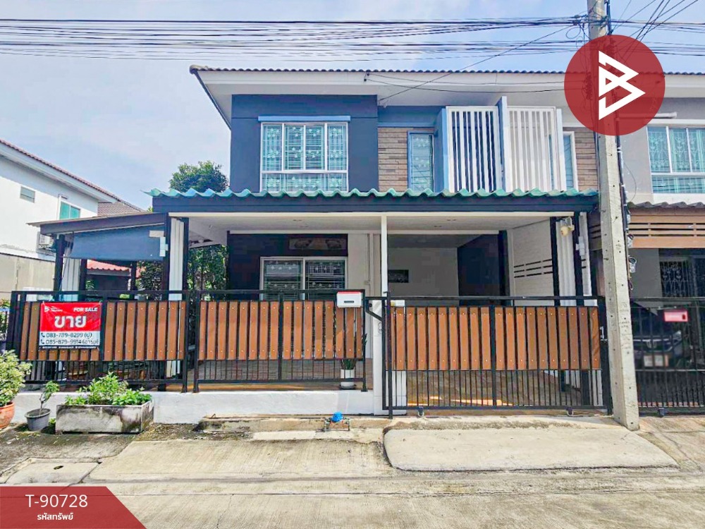 For SaleTownhouseSamut Prakan,Samrong : Townhouse for sale, end unit, Pruksa Ville Village 49, Srinakarin, Bang Muang, Samut Prakan