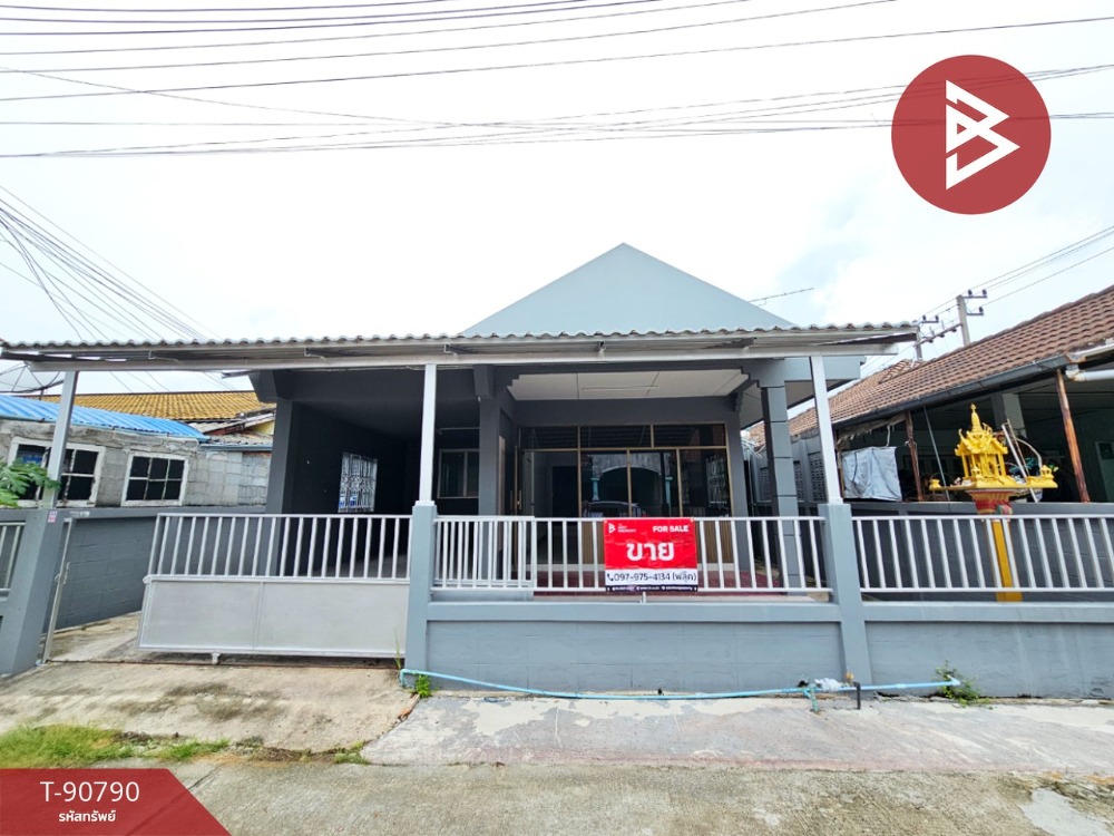 For SaleHouseRayong : Semi-detached house for sale, Ploenjai Village 1, Tha Pradu, Rayong, ready to move in.