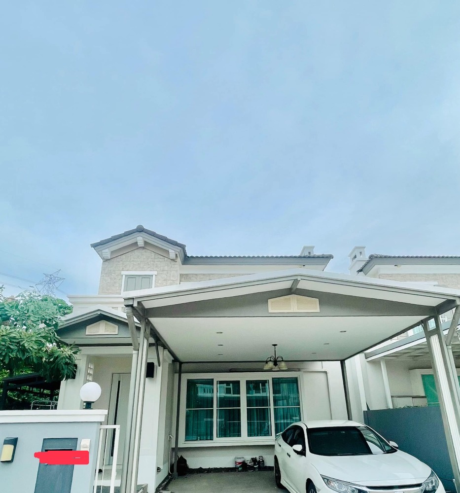 For RentHouseBangna, Bearing, Lasalle : Single house for rent, Anya Bangna-Ramkhamhaeng 2, beautifully decorated, air-conditioned, fully furnished, 3 bedrooms, 3 bathrooms, rental price 60,000 baht per month.