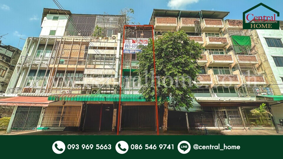 For SaleShophouseYaowarat, Banglamphu : Commercial building, Phra Nakhon District, Krut Alley, near the Tiger God Shrine