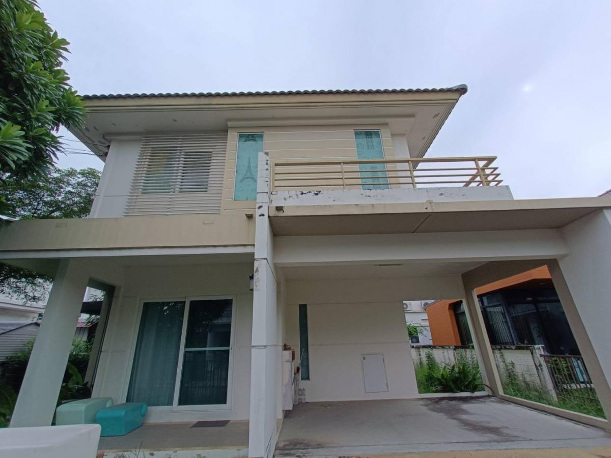 For SaleHouseSamut Prakan,Samrong : Urgent sale, cheap sale, single house with furniture, Chalada Village, Suvarnabhumi, Lat Krabang