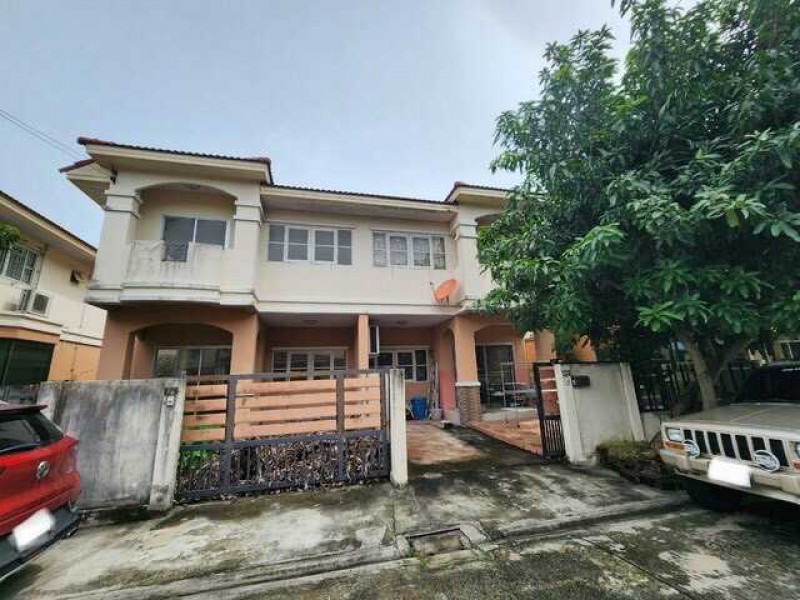 For SaleHouseNawamin, Ramindra : semi-detached house, Baan Arunwan Village 4, along Khlong Song Soi 28, 35 sq m.