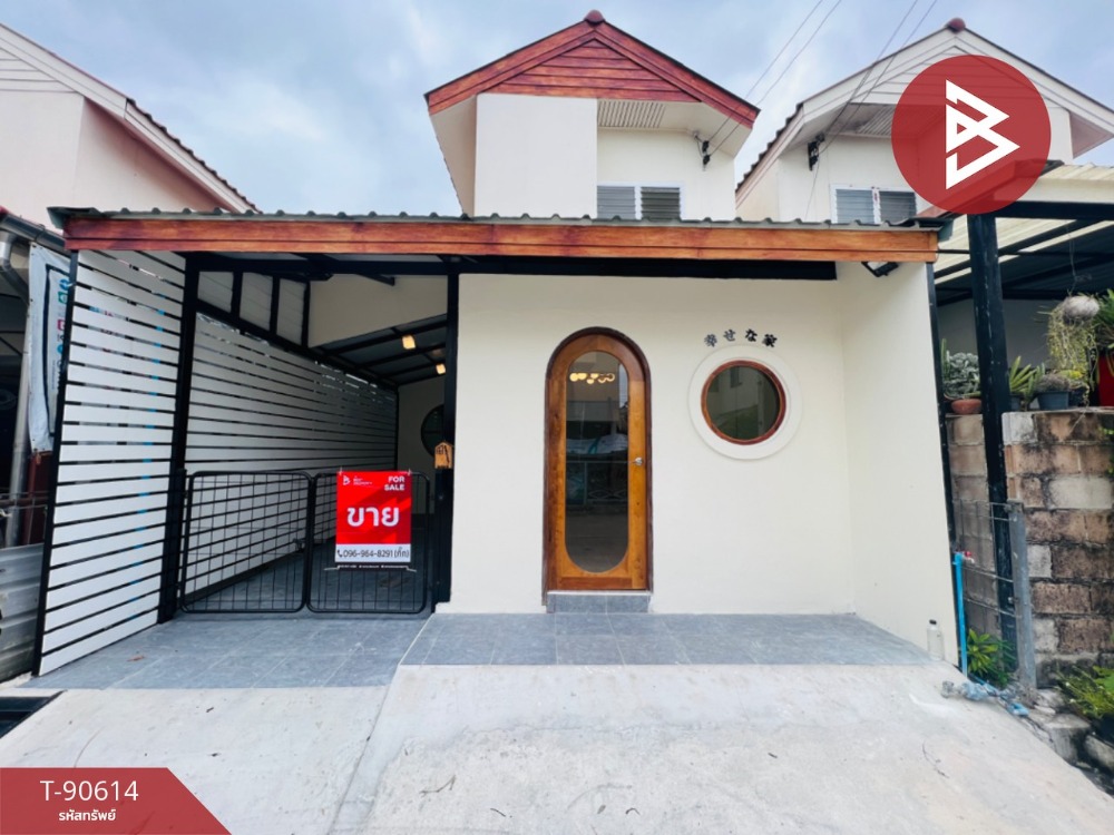 For SaleHouseSamut Songkhram : Single house for sale, Lad Yai Eua Athon Village, Samut Songkhram, newly renovated, minimalist style, ready to move in