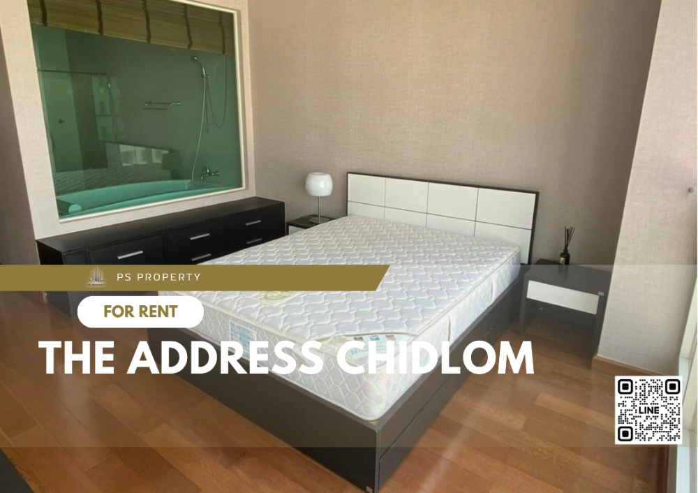 For RentCondoWitthayu, Chidlom, Langsuan, Ploenchit : For rent 📍 The Address Chidlom 📍 Fully furnished and electrical appliances, near BTS Chidlom.