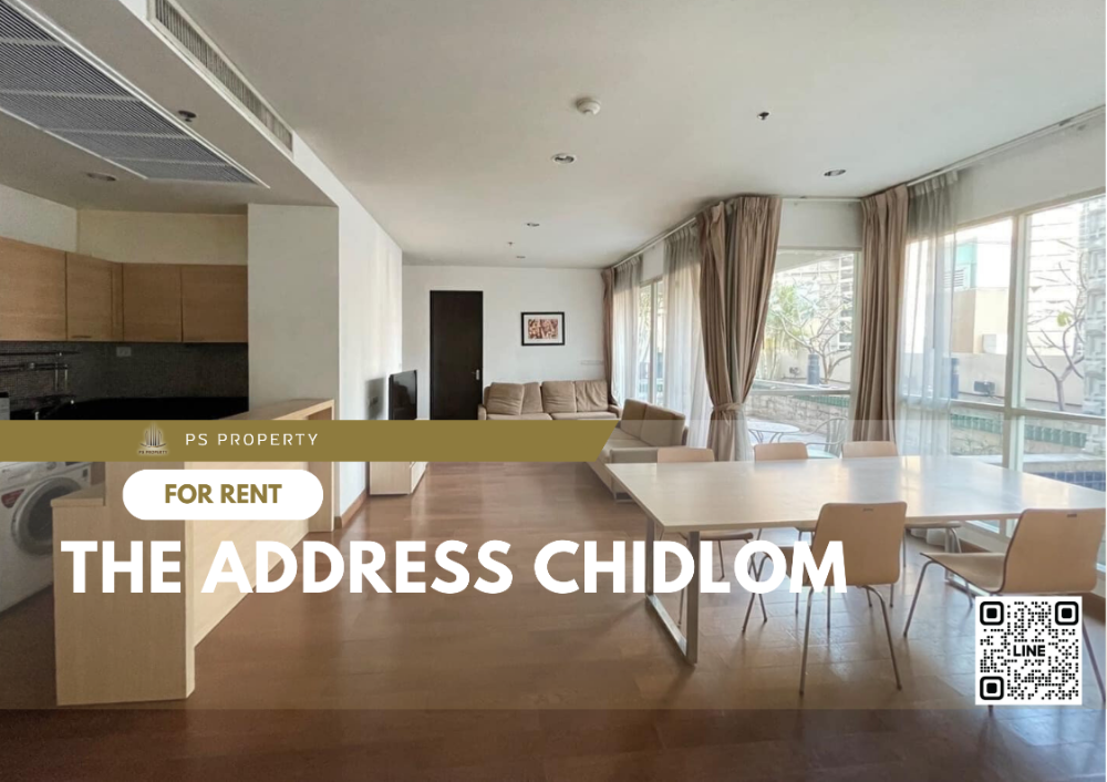 For RentCondoWitthayu, Chidlom, Langsuan, Ploenchit : For rent ✨ The Address Chidlom ✨ complete furniture and electrical appliances, near BTS Chidlom.