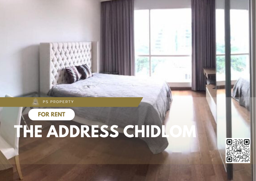 For RentCondoWitthayu, Chidlom, Langsuan, Ploenchit : For rent ✨ The Address Chidlom ✨ complete furniture and electrical appliances, near BTS Chidlom.