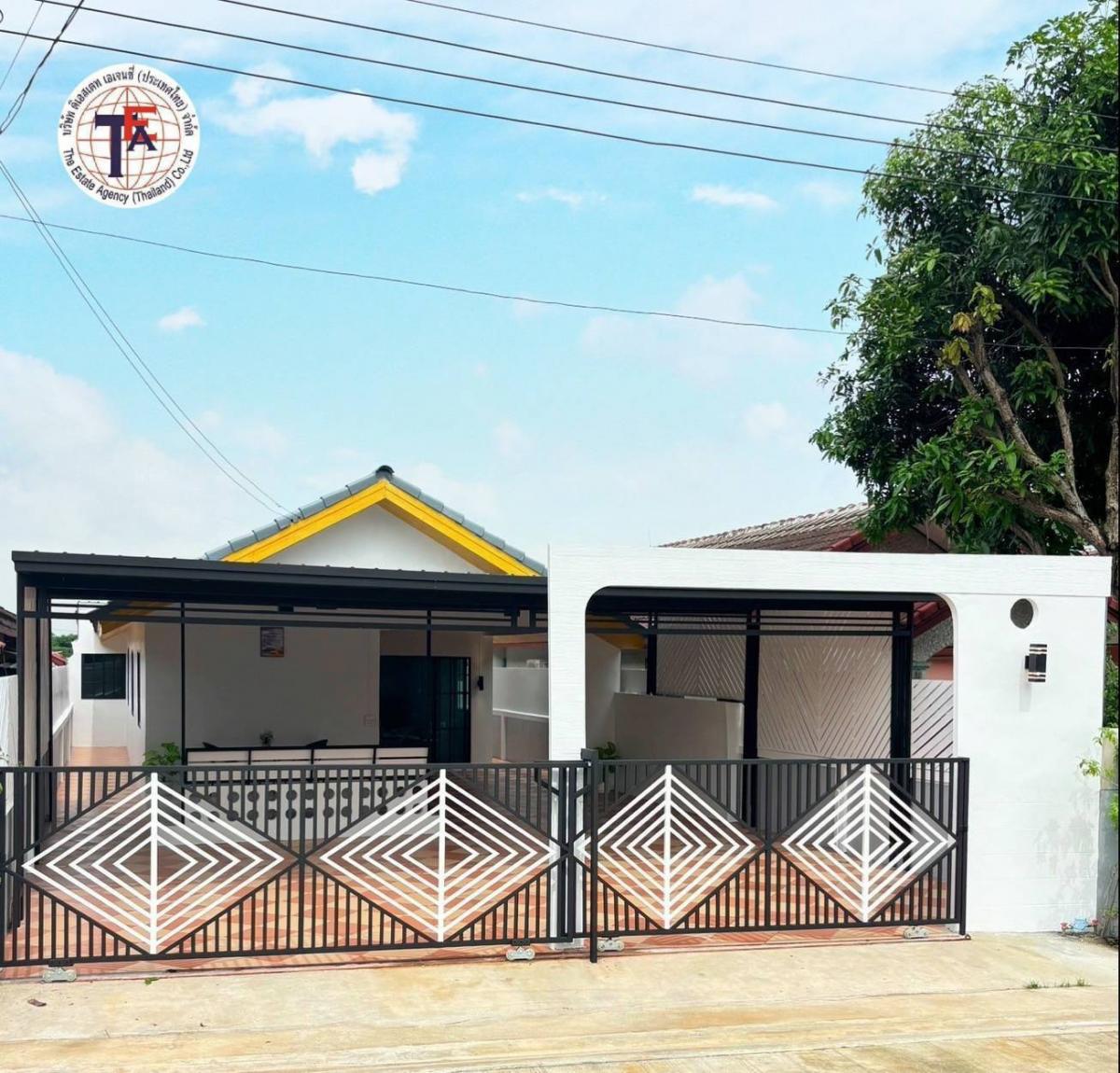 For SaleHouseMin Buri, Romklao : Single-storey house for sale, Sin Anan Village, Liap Wari 55, Nong Chok, Khu Khwa, Khok Faet, Sathan Wittaya School, Lam Phak Chi Police Station, Bangkok Land Office, Triam Udom Suksa School, Bodindecha 4 School, Lam Phak Chi Temple, Phra Prapa Floating M