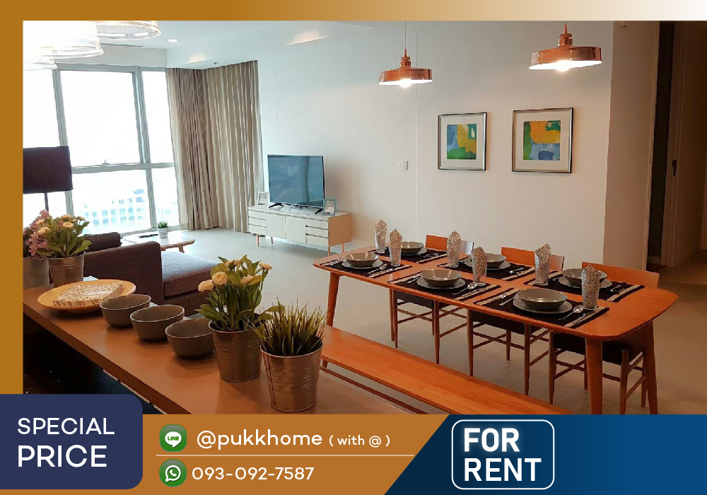 For RentCondoWongwianyai, Charoennakor : For rent : The River The River . 2 Bedroom High floor📞 Line : @pukkhome (with @)