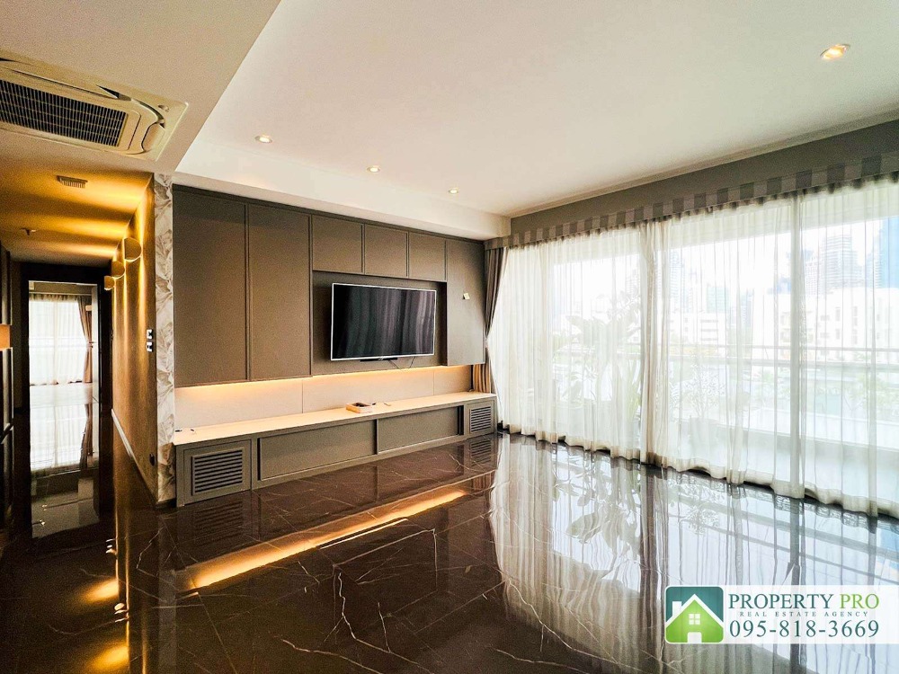 For RentCondoSathorn, Narathiwat : SL24R-006 Condo for Rent The Natural Place Suite, 125 Sqm 2 Bed 2 Bath Near MRT Lumpini One Bangkok Sathorn Silom Witthayu Rama 4