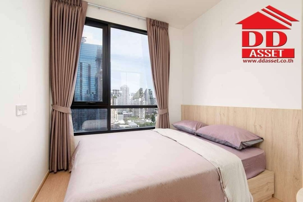 For SaleCondoSukhumvit, Asoke, Thonglor : For Sale Maru Ekkamai 2 (Pet friendly) Corner room, not attached to anyone, next to the fire exit, view of BTS and Wat That Thong, code: C8163