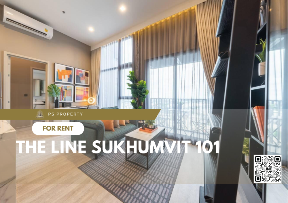 For RentCondoOnnut, Udomsuk : For rent ✨ THE LINE Sukhumvit 101 ✨ complete furniture and electrical appliances, near BTS Punnawithi.