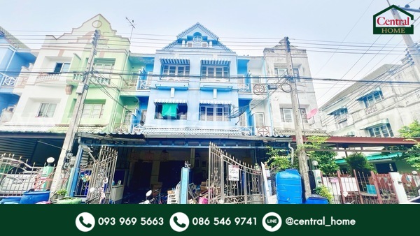 For SaleHousePathum Thani,Rangsit, Thammasat : 3-storey townhouse, Lally Ville Village, Lam Luk Ka Khlong 1, Pathum Thani