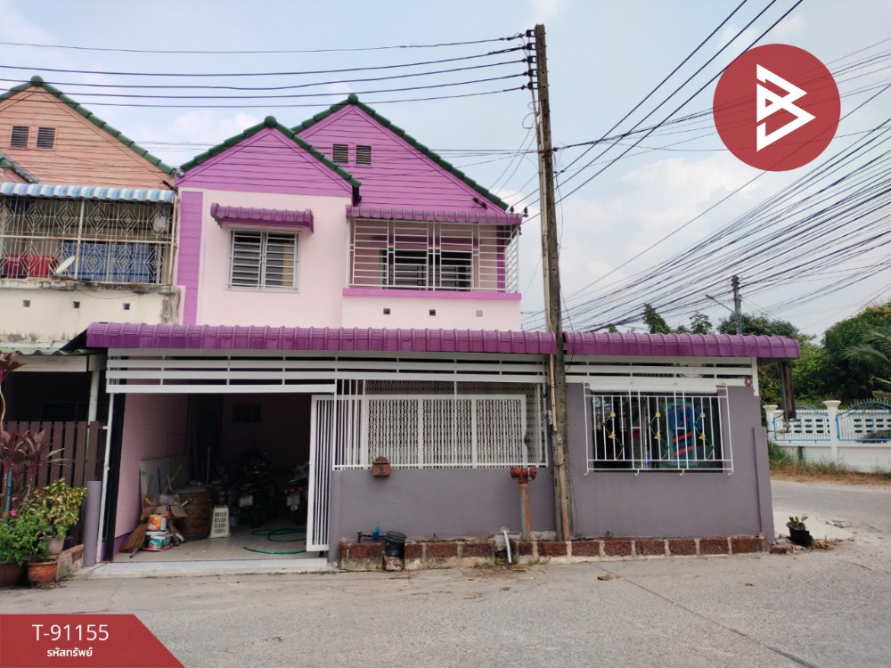 For SaleTownhousePattaya, Bangsaen, Chonburi : Townhouse for sale, Manikaew Village, Bangsaen, Saensuk, Chonburi