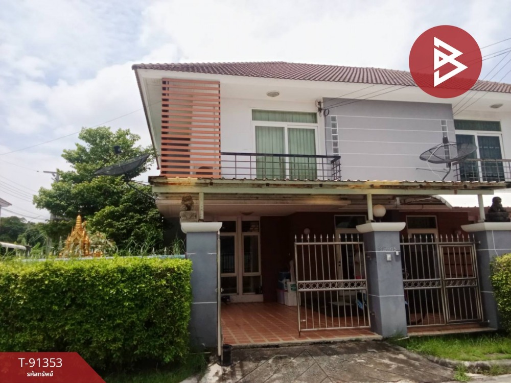 For SaleHouseSamut Prakan,Samrong : For sale: Twin house, Merit Grand Suvarnabhumi Village, Bang Phli, Samut Prakan