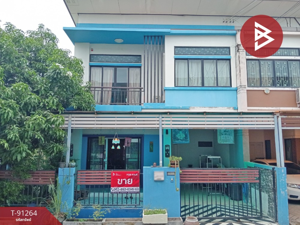 For SaleTownhousePathum Thani,Rangsit, Thammasat : Corner townhouse for sale, Baan Fha Piyarom Premier Park, Pathum Thani