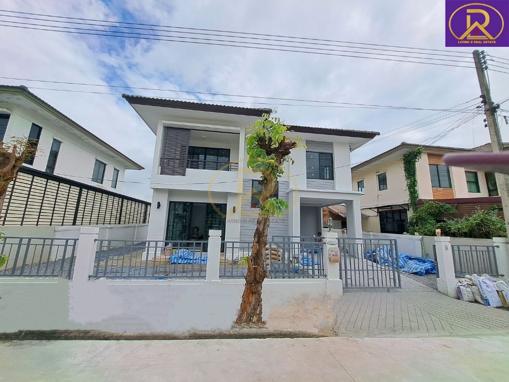 For SaleHousePathum Thani,Rangsit, Thammasat : Beautiful house for sale, newly renovated, 2-storey detached house, modern style, Pruksa Village 21 (Delight), Lam Luk Ka Khlong 4, Sai Pracharat Road, Lat Sawai Subdistrict, Lam Luk Ka District, Pathum Thani Province