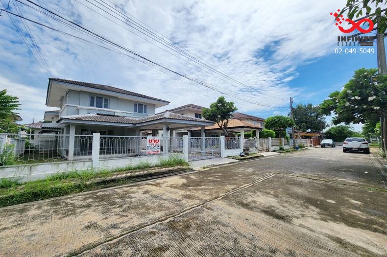 For SaleHousePathum Thani,Rangsit, Thammasat : For sale: 2-storey detached house, 58.5 square wah, Sirarom Park Rangsit, Lam Luk Ka Road