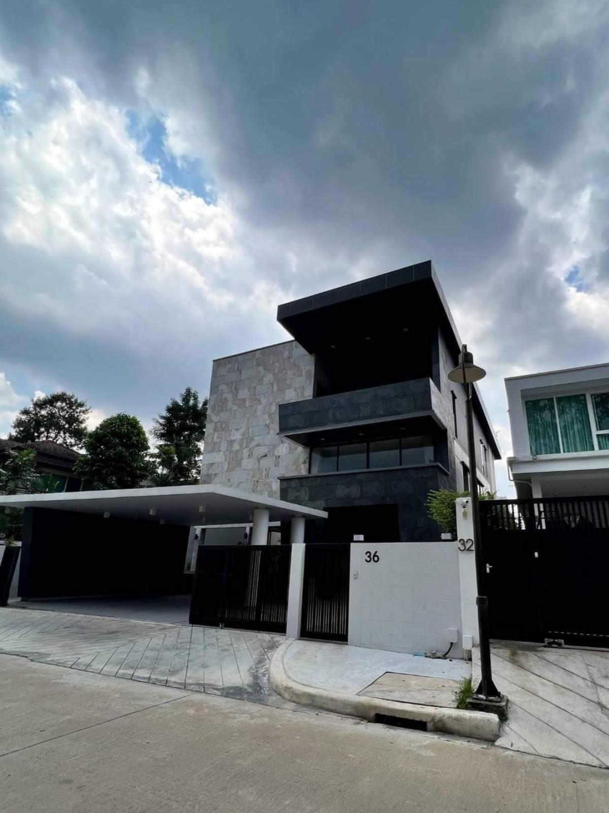 For SaleHouseBang Sue, Wong Sawang, Tao Pun : Newly built house for sale with private swimming pool on Ratchadaphisek Road, near Wong Sawang Intersection 📮 Price 48,000,000.- baht, transfer fee half each** Common area fee 12 baht per sq.w.