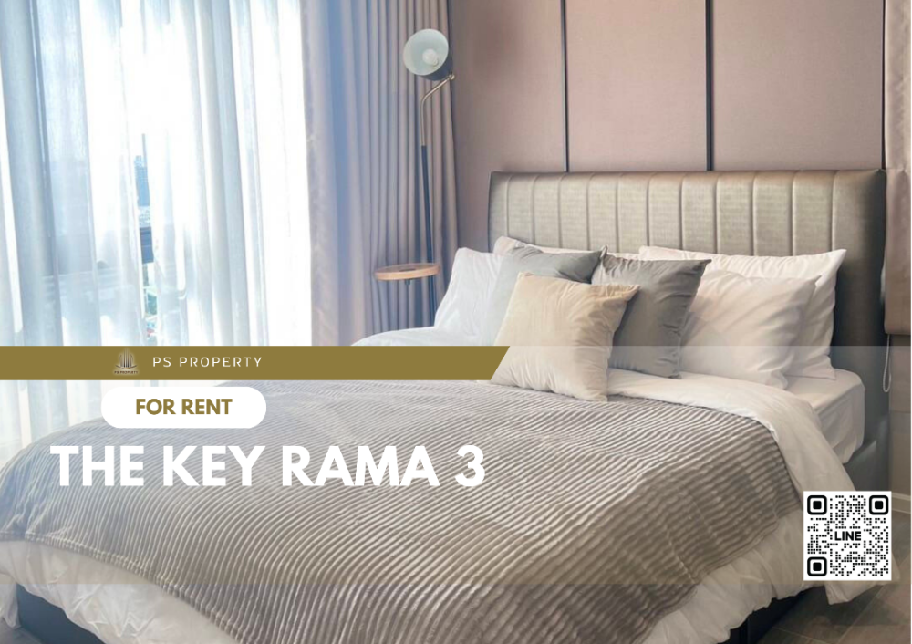 ให้เช่าคอนโดพระราม 3 สาธุประดิษฐ์ : ให้เช่า 📍 The Key Rama 3 📍 2 ห้องนอน ตกแต่งสวยครบพร้อม เฟอร์นิเจอร์และเครื่องใช้ไฟฟ้าครบ