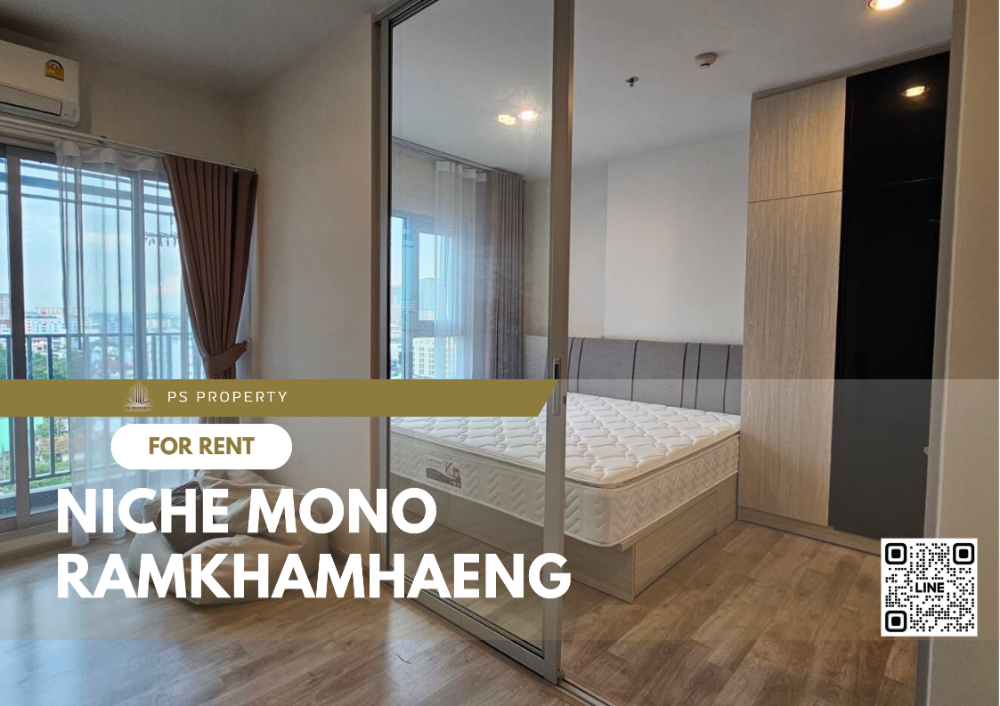 For RentCondoRamkhamhaeng, Hua Mak : For rent 📍 Niche Mono Ramkhamhaeng 📍 Complete furniture and electrical appliances. Ready to move in