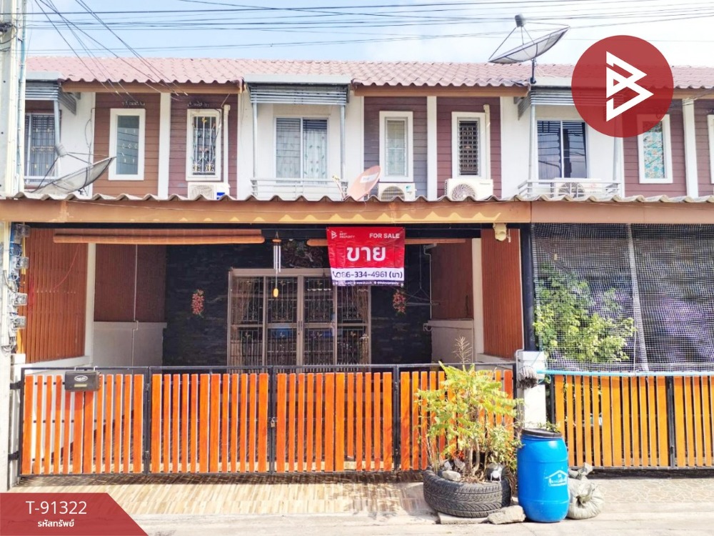 For SaleTownhousePattaya, Bangsaen, Chonburi : Townhouse for sale, Family City Town Village 3, Chonburi, ready to move in