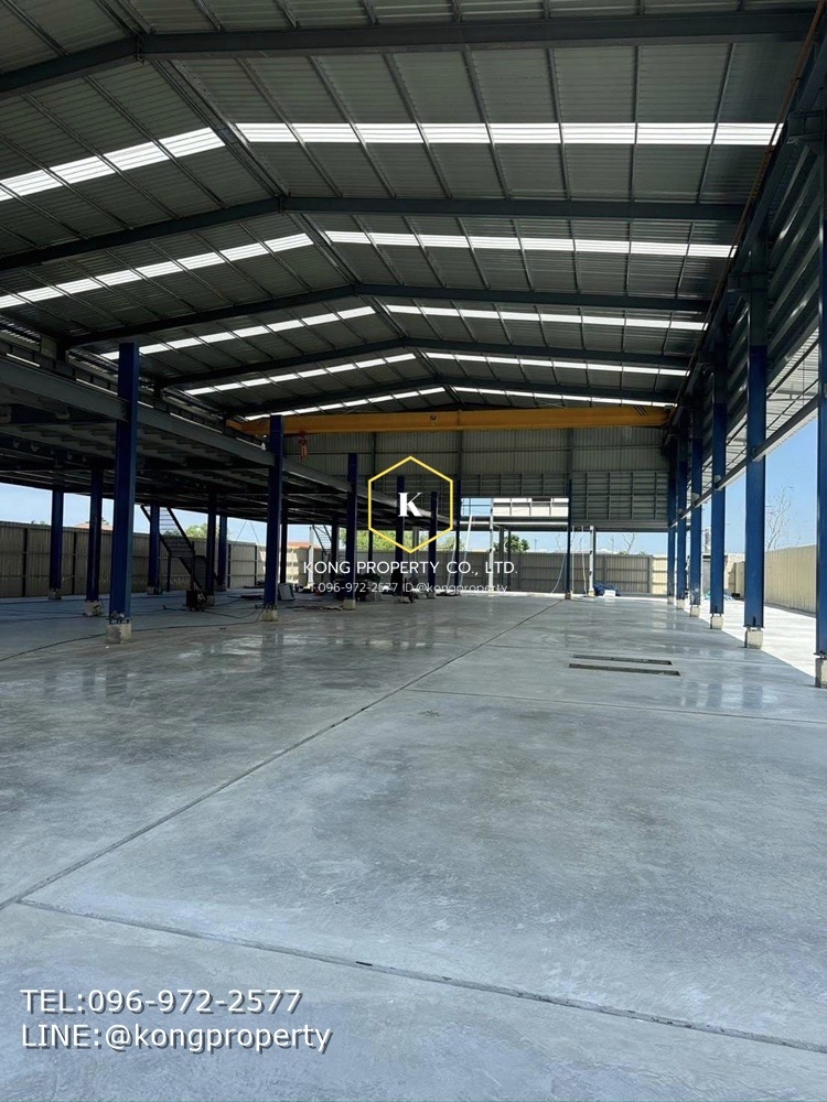 For RentWarehousePathum Thani,Rangsit, Thammasat : Warehouse for rent, Muang Ek, Rangsit, Mueang District, Pathum Thani, area 2,400 sq m. with worker rooms