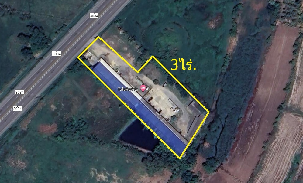 For SaleBusinesses for saleSaraburi : Large plot of land for sale, size 3 rai, with 2-storey dormitory, Road 3034, Phra Phutthabat District, Saraburi.