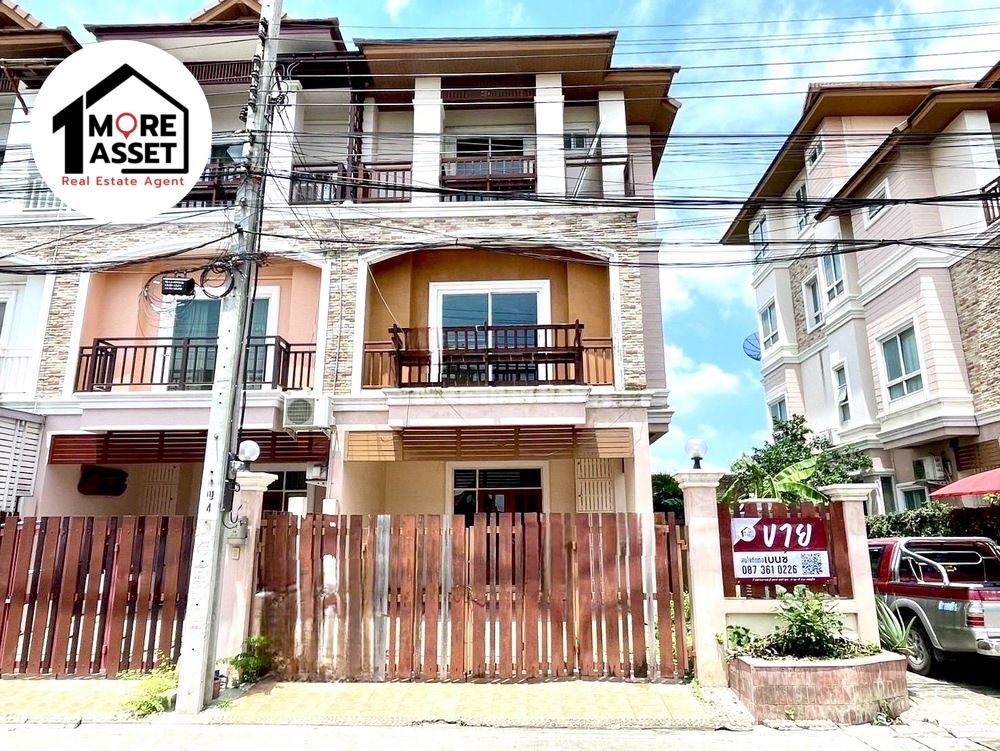 For SaleTownhouseRama5, Ratchapruek, Bangkruai : Urgent sale!! Corner townhouse, Nonthaburi Place, good location, convenient transportation, on Nakhon In Road