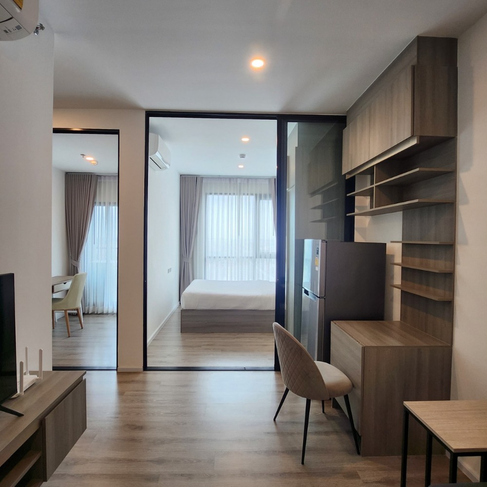 For RentCondoSamut Prakan,Samrong : Condo for rent next to BTS Thipawan, 0 meters. Knightsbridge Sukhumvit-Thepharak, 1 Bedrooms Plus, 31 sq.m., high floor,ready to move in, Free WIFI.