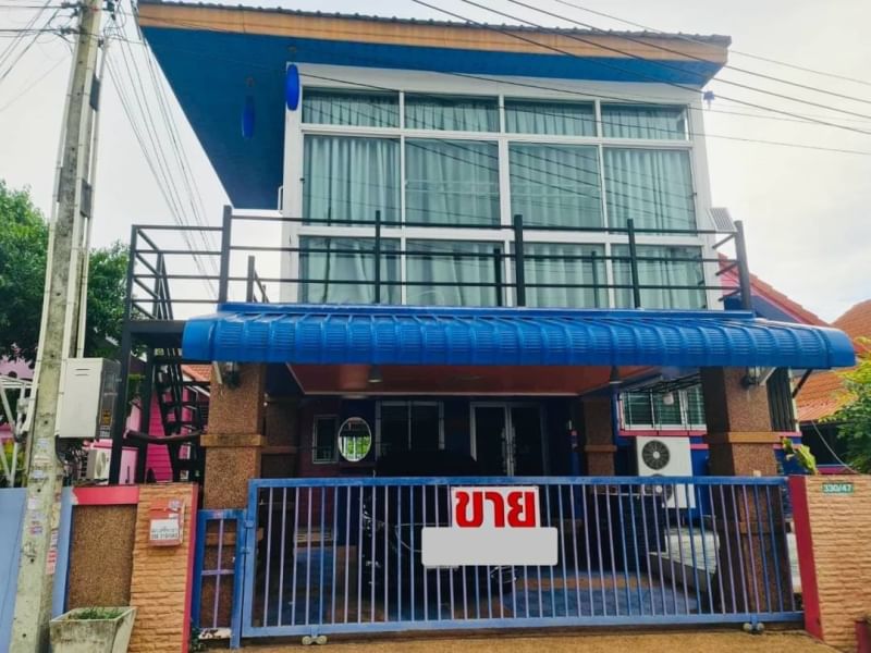 For SaleHouseSriracha Laem Chabang Ban Bueng : Cheap second-hand house for sale in Sriracha, Surasak Parkville Village, Soi Moi Yoi