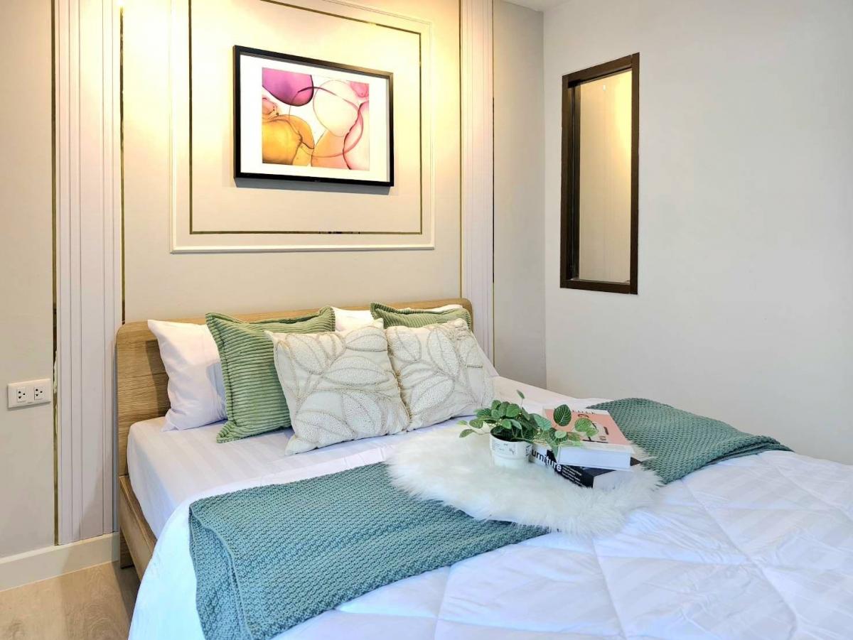 For SaleCondoRamkhamhaeng, Hua Mak : 🎁 Beautiful condo room, fully decorated, very worthwhile 🥰 Beautiful condo room • ⟨⟨🏡 Bodin Sweet Home ⟩⟩ Town in Town area, newly decorated, minimalist style, free!! Furniture and electrical appliances, dont wait, hurry up 🌟🌟🌟