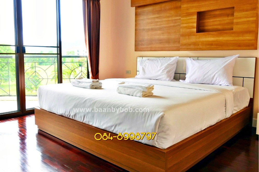 For RentRayong : For Rent Seastar Hotel and Services Apartment, Ban Chang Rayong 1 bedroom 1 bathroom Size 44 - 70 sq.m. Fully furnished, Golf course view, Surrounded by natural atmosphere Rent 19.9 –29.9 kbaht/month