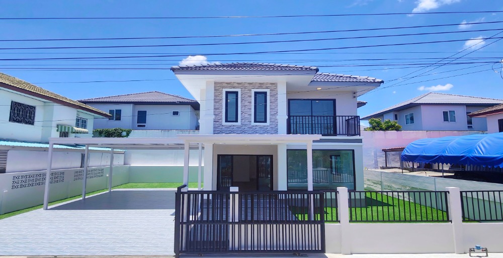 For SaleHouseNonthaburi, Bang Yai, Bangbuathong : Mitpracha Villa  Single house near the BTS Opposite Central Westgate