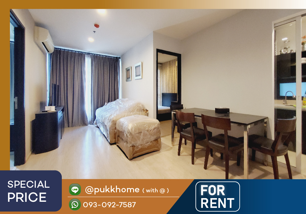 For RentCondoOnnut, Udomsuk : Rhythm Sukhumvit 44/1 🏡 2 bedrooms, fully furnished, ready to move in 📞 Line : @pukkhome (with @)