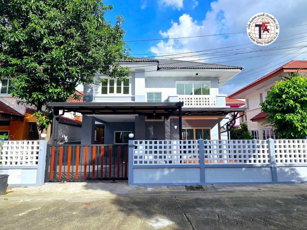 For SaleHouseNawamin, Ramindra : For sale: 2-storey detached house, The Sweet Garden Ville 2 Village, Soi Nong Rang Haeng 3, Sam Wa Tawan Tok, Khlong Sam Wa, Hathai Rat, along the Chatuchak Expressway, Kanchanaphisek, Panya Intra, Maruey Market, Hathai Mit Market, Safari World, Fashion I