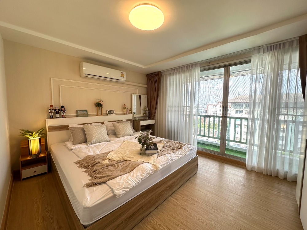 For SaleCondoLadprao101, Happy Land, The Mall Bang Kapi : For sale City Villa Lat Phrao 130, large room, 33 sq m, good view, partitioned room, 1 bedroom, 1 living room, large bathroom, wide and long balcony.