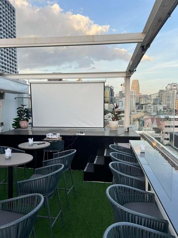 ให้เช่าร้านค้า ร้านอาหารวิทยุ ชิดลม หลังสวน : BS1450ให้เช่า Rooftop Bar ขนาดรวม 108 ตรม.ใกล้ BTS เพลินจิต เหมาะทำร้านอาหาร บาร์