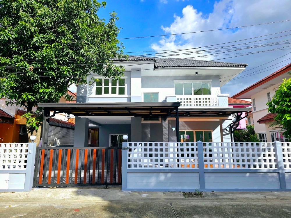 For SaleHouseNawamin, Ramindra : For sale: 2-storey detached house, beautiful, ready to move in, The Sweet Garden Ville 2 Village, Soi Nong Rahaeng 3, Khlong Sam Wa, near Chatuchak Expressway, Sai Mai, Maruey Market, Lam Luk Ka, Wongkorn Market, Km. 8, Or Ngoen, Phetkasem, Min Buri, Suwi