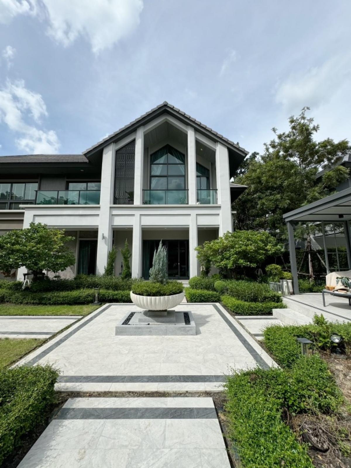 For SaleHouseRama5, Ratchapruek, Bangkruai : Bangkok Boulevard Signature Rama 5, luxury mansion, fully furnished, ready to move in