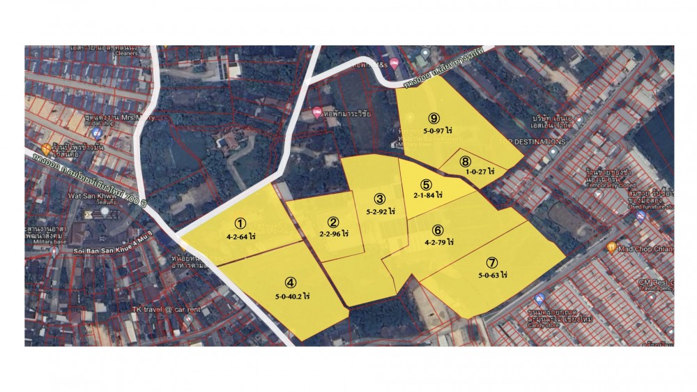 For SaleLandChiang Mai : Large plot of land for sale, Saraphi, Chiang Mai, 36-3-42.2 Rais