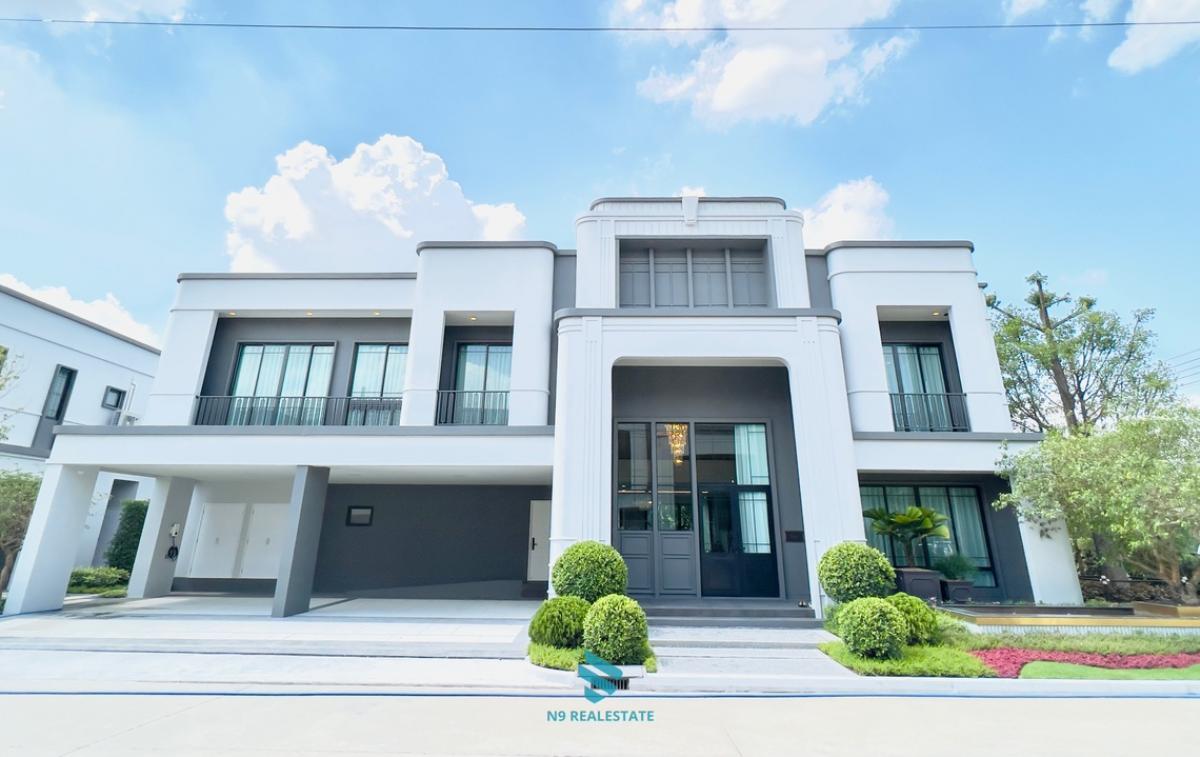 For SaleHouseNawamin, Ramindra : For sale, a luxurious 4-bedroom detached house, Setthasiri Wongwaen-Jatuchot, near the Ram Intra-Achanong expressway, Promenade, Fashion Island, international school.