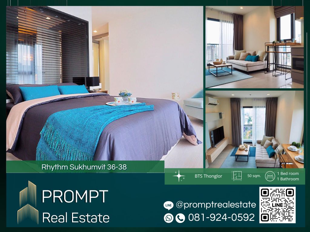 For RentCondoSukhumvit, Asoke, Thonglor : QR03858 - Rhythm Sukhumvit 36 - 38 :  ริทึ่ม สุขุมวิท 36 - 38 - BTS Thonglor / BTS Ekkamai / BTS Phrom Phong