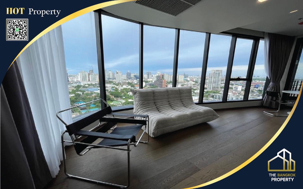 For SaleCondoSukhumvit, Asoke, Thonglor : For sale IDEO Q Sukhumvit 36, luxury condo in the heart of Thonglor-Phrom Phong, 1 bedroom Plus 1 bathroom, high floor, river view, near BTS Thonglor